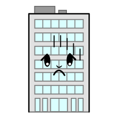 落ち込むビル