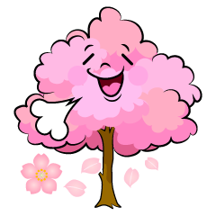 リラックスした桜の木