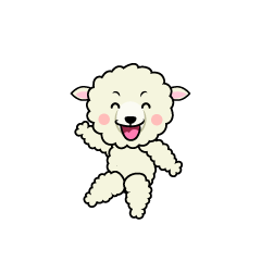 笑顔のヒツジ