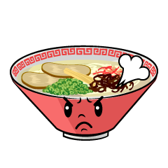 怒るラーメン