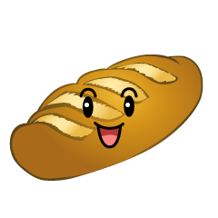 笑顔のフランスパン