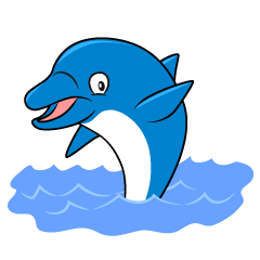 海の青イルカ