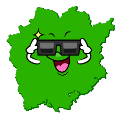 サングラスの岡山県