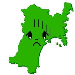 落ち込む宮城県