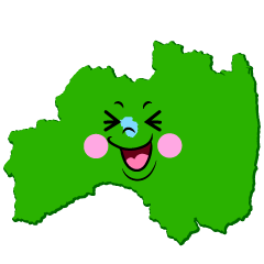 笑う福島県