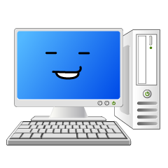 ニヤリのデスクトップパソコン