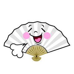 リラックスする扇子