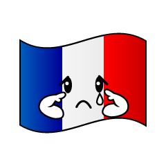 悲しいフランス国旗