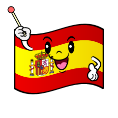 話すスペイン国旗