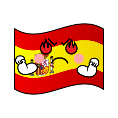 熱意のスペイン国旗