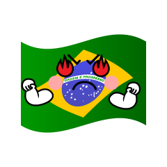 熱意のブラジル国旗