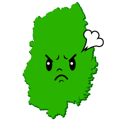 怒る岩手県