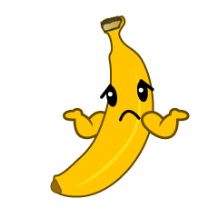 困るバナナ