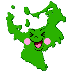 笑う福岡市