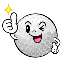 Thumbs-up Golf Ball