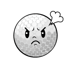 Angry Golf Ball