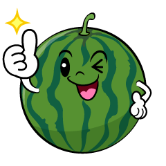 いいねするスイカ
