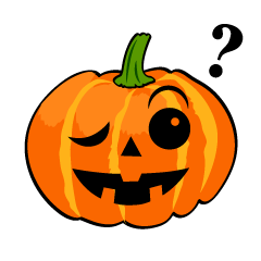 考えるハロウィンかぼちゃ