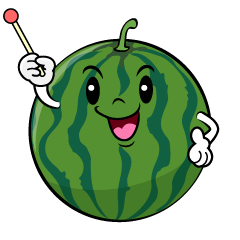 説明するスイカ