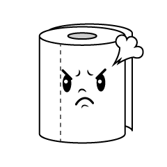 Angry Toilet Paper