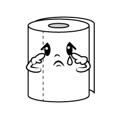 Sad Toilet Paper