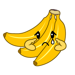 悲しいバナナ房