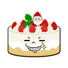 ニヤリのクリスマスケーキ