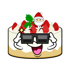 かっこいいクリスマスケーキ