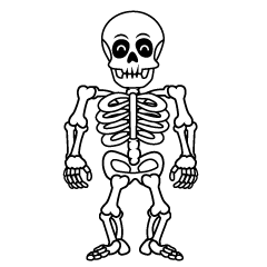 笑顔の骸骨